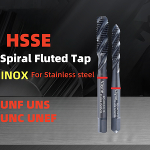 Filière de taraudage à spirale fine américaine 1PCS HSSE INOX UNC UNF UNS <span class=keywords><strong>UNEF</strong></span> Tailles 1-64 4-48 2-56 12-32 3/16 5/16 3/8 Machine Red Circle - Product Image 2