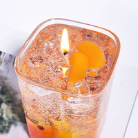 Dropshipping Shopify Bougie à jus Boisson créative Cadeau parfumé Aromathérapie Souvenir Bougie parfumée à la gelée transparente