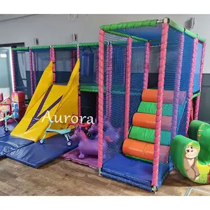 Nuevo diseño, parque de juegos para niños, área de juegos suave, equipo de patio comercial para niños de interior usado a la venta