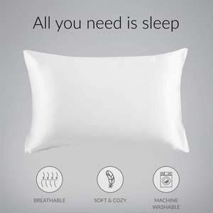 ราคาถูกขายส่ง 100% โพลีเอสเตอร์ซาตินปลอกหมอนผิว - Product Image 3