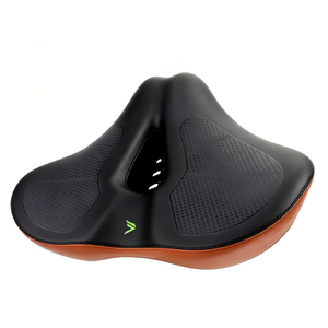 FMFXTRA Selle sans nez <span class=keywords><strong>extra</strong></span> épaisse et surdimensionnée de forme spéciale pour VTT et vélo pliant 412, universelle et étanche - Product Image 3