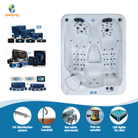 Aquaspring Spa à remous personnalisable de 2,1 m, 85 jets, acrylique, massage, bain à remous hors sol, jacuzzi, spa extérieur pour 3 personnes