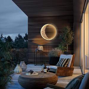 Lampe murale LED moderne nordique Décoration intérieure Lampe de chevet lune Chambre à coucher Lampe murale intérieure Salle de bain Salon Lampe murale <span class=keywords><strong>Allée</strong></span> Couloir - Product Image 4