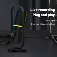 Nuevo Micrófono para Juegos Yarmee USB-C Plug and Play, Cardioide, 192kHz, RGB, con Silenciador para Transmisión en Twitch