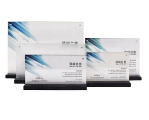 T Hình Dạng Từ Acrylic Đơn Chủ Bền Plexiglas Đăng <span class=keywords><strong>Board</strong></span> Cho A5/A6 Kích Thước Acrylic Khung Ảnh Cho Quảng Cáo - Product Image 1