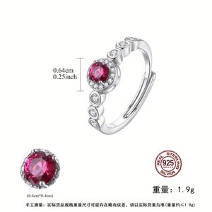 Women's 925 <b>Silver</b> Jewelry <b>Set</b> Zircon <b>Necklace</b> Earrings Ring Classic Wedding Party Gift Fine Jewelry Rhodium Plated - Product Image 6