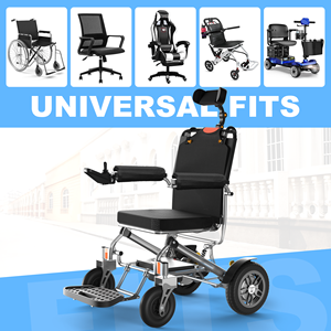 Pair of Woven Memory <b>Foam</b> Wheelchair Armrest Covers, Ergonomic Body-Fit <b>Pads</b>, Non-Washable - Product Image 4