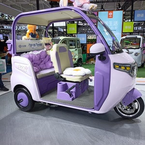 Triciclo Eléctrico de Pasajeros de Tres Ruedas de Alta Calidad, Venta Directa de Fábrica GERY, Carrocería Abierta, Motor de 1000W, Batería >60V, 3 Asientos - Product Image 1