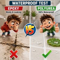 Mastic-colle polyuréthane à séchage rapide pour carrelage céramique, étanche et anti-moisissure, double cartouche, pour joints de sol de salle de bain, OEM