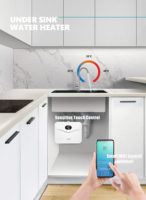 Chauffe-eau électrique instantané personnalisé 220V avec affichage numérique LED 6000W sans réservoir pour cuisine, chauffe-eau instantané sous évier