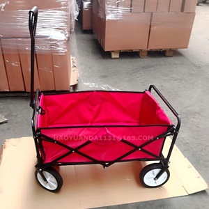 OEM <b>Folding</b> Cloth <b>Cart</b> 1110x520x1015mm Four-Wheel Metal Frame Tool <b>Cart</b> For Garden Outdoor Camping - Product Image 1