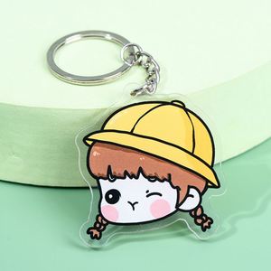 Accepter la conception personnalisée d'anime Porte-clés acrylique Nouveau pendentif créatif Créez votre propre logo Porte-clés acrylique imprimé - Product Image 2