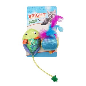 Kingtale personalizado resistente a mordeduras <span class=keywords><strong>Catnip</strong></span> color squreak papel océano peces gatitos burlarse gato dentición gato juguete - Product Image 1