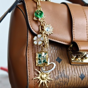 Custom <b>Personalized</b> Vintage Gold <b>Keychain</b> Light Stainless Steel Purse and Bag Chain Charms Gift for Her - Product Image 2