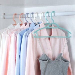 Plastic Clothes Hangers Wide Shoulder Non Slip No Marking For Home Use Adult Clothing Organizer Random Color C1128 - Product Image 4