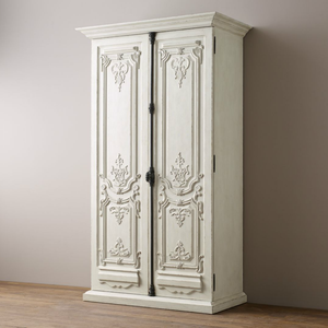 <span class=keywords><strong>Armario</strong></span> Moderno <span class=keywords><strong>Blanco</strong></span> de Madera Maciza Tallada con Cuatro Puertas, Gran Capacidad <span class=keywords><strong>y</strong></span> <span class=keywords><strong>Armario</strong></span> Independiente, Muebles de Dormitorio Personalizables - Product Image 5