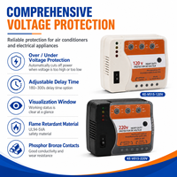 Régulateur de tension automatique monophasé Puluos KE-V015 120V/220V en cuivre robuste 6600W avec écran tactile pour climatiseurs