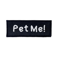 Parches Tejidos Personalizados con Nombre para Perros de Servicio, Insignias Bordadas para Arnés de Perro y Chaleco de Gato, Ropa para Mascotas