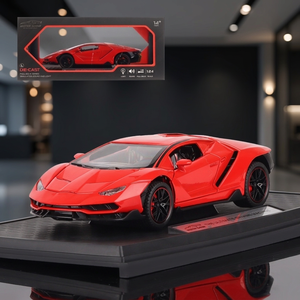 โมเดลรถของเล่นหล่อขึ้นรูป Lamborghini Centenario สีแดง ขนาด 1:24 สำหรับเด็กอายุ 14 ปีขึ้นไป - Product Image 3