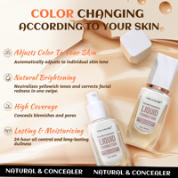 Foundation Private Label Whitening Foundation Stick Mencerahkan Warna Kulit Koreksi Concealer Foundation Berwarna Makeup