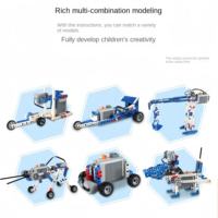 Compatible con 9686, Juego de Bloques de Construcción STEM para Programación, Robot Educativo de Ciencia, Control Remoto, Plástico, Eléctrico, para Niños