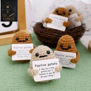 Directo de fábrica, regalo de Navidad, patatas positivas, muñecas de ganchillo, juguetes de punto, muñecas de ganchillo de punto positivas hechas a mano - Product Image 6
