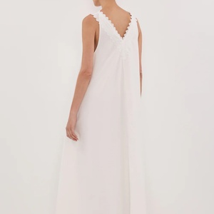 ชุดเดรสยาวเซ็กซี่ลูกไม้สำหรับผู้หญิง แขนกุด คอวี เอวธรรมชาติ เหมาะสำหรับงานปาร์ตี้คลับช่วงฤดูร้อน - Product Image 2