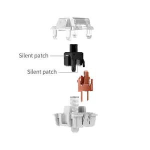 G axis mechanical keyboard silent switch patch red black green white Gateron switch