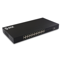 Switch Ethernet Fibre Géré pour Entreprises avec 4 Emplacements SFP+ 1G/10G et 24 Ports PoE 10/100/1000Base-TX L3