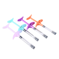 Seringue de remplissage d'acide hyaluronique en verre borosilicate de 1 ml avec embout Luer Lock long, emballage sous blister et aiguille