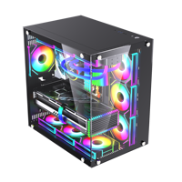 Ventiladores LOVINGCOOL con Diseño de Espejo Grande, RGB de 120 mm, Ventiladores de Refrigeración para PC, Ventiladores de CPU para Juegos de Computadora, Coloridos