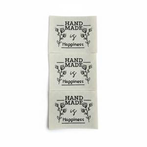 Wholesale Non-Woven Washable Sew on Private Design Custom Brand <b>Name</b> Machine Woven Loop <b>Labels</b> for T-shirts - Product Image 1