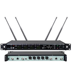 AD4Q Professional 4 Channel Handheld Conference <strong>Microphone</strong> UHF <strong>Wireless</strong> <strong>Microphone</strong> <strong>System</strong> for Meeting Stage Performances Sing - Product Image 5