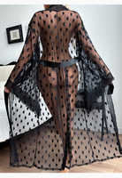 Chemise de nuit sexy en mousseline de soie respirante et douce pour l'été, pyjama transparent tentant pour femme, vêtements d'intérieur, vente en gros 336