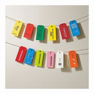 Venta caliente Impresión Colgar Etiqueta de gama alta Precio Nombre Etiqueta Ropa Marca \ <span class=keywords><strong>T</strong></span> - Product Image 2