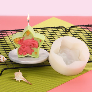 Cổ Điển 12 Vòng Mô Hình 3D Ngôi Sao Năm Cánh Hồ Sơ Chòm Sao Bề Mặt DIY Silicone Xà Phòng & Nến Khuôn Mẫu - Product Image 2