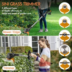 Lithium Ion Cordless Handheld Garden Tool Grass Mower Powered Professional <b>Trimmer</b> New Lawn Grass <b>Trimmer</b> Electrical Motor - Product Image 5