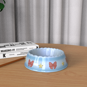 Tigela Personalizada para Animais de Estimação, Tigela de Cerâmica para Ração de Cachorro, Tigela de Água de Cerâmica para Cães de Médio Porte, Tigela de Cerâmica Rasa e Larga para Gatos de Interior - Product Image 4