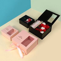 Fabriqué en Chine Saint Valentin boîte-cadeau boîte d'emballage emballage pour champignon rose fleur boîte cadeau