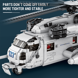 Reobrix CH-53E Super Étalon Sea <span class=keywords><strong>Dragon</strong></span> Hélicoptère Modèle Bloc de Construction Ensemble 2193p Blanc Marines Livré Détaillants En Vrac Éducateurs - Product Image 6