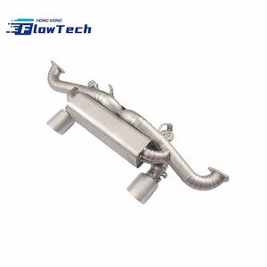 ท่อไอเสียแบบ Axle-Back วาล์วไทเทเนียมเกรด 5 พร้อมปลายท่อคู่เดี่ยว สำหรับ Porsche 718 GT4 RS 4.0L - Product Image 1