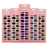 Boîte d'emballage personnalisée avec Logo pour ongles, 50 pièces