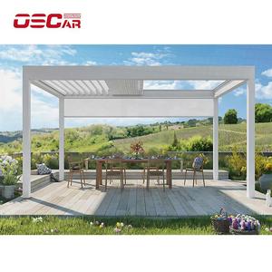 10x10 Gazebo in alluminio per giardino giardino giardino con rete da esterno a doppia fila - Product Image 1