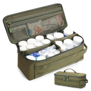 Bolsa de Medicamentos Impermeable y Ligera para el Verano, Bolsa de Viaje para Medicamentos, Organizador de Botiquín de Primeros Auxilios, Botellas Grandes para Pastillas - Product Image 1