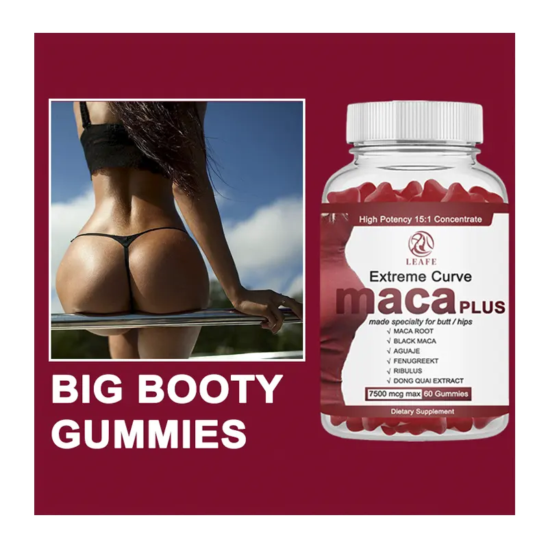 Premium Butt Enhancement Gummibärchen Beute weit Gummis extreme Kurve Maca plus Gummis