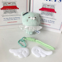 Nouvelle poupée en peluche polyester Alien Cat Invasion Earth faite à la main, pendentif super doux, accessoires mignons, cadeaux extrêmement adorables, 15 cm