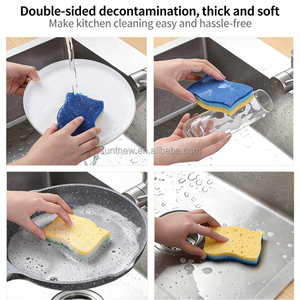 Aanpasbare afwasspons, schuurspons, bedrukte gecomprimeerde cellulose spons - Product Image 4