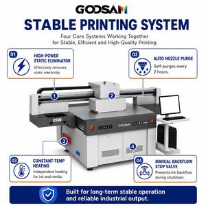Impresora UV Plana 1612 de 160x120cm con Doble Cabezal y Tinta Blanca para Impresión Digital en Acrílico, Vidrio, Metal, Madera, Cuero, PVC y Cerámica - Product Image 2