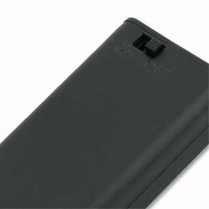 Zwart 2 Aa Batterij Houder Box Case Met Aan/Uit Schakelaar Nieuwe 2 Aa 2A Plastic Batterij Storage case Met Lood Draad - Product Image 4