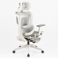 Chaise de bureau ergonomique moderne pivotante entièrement en maille avec repose-pieds pour cadre dirigeant